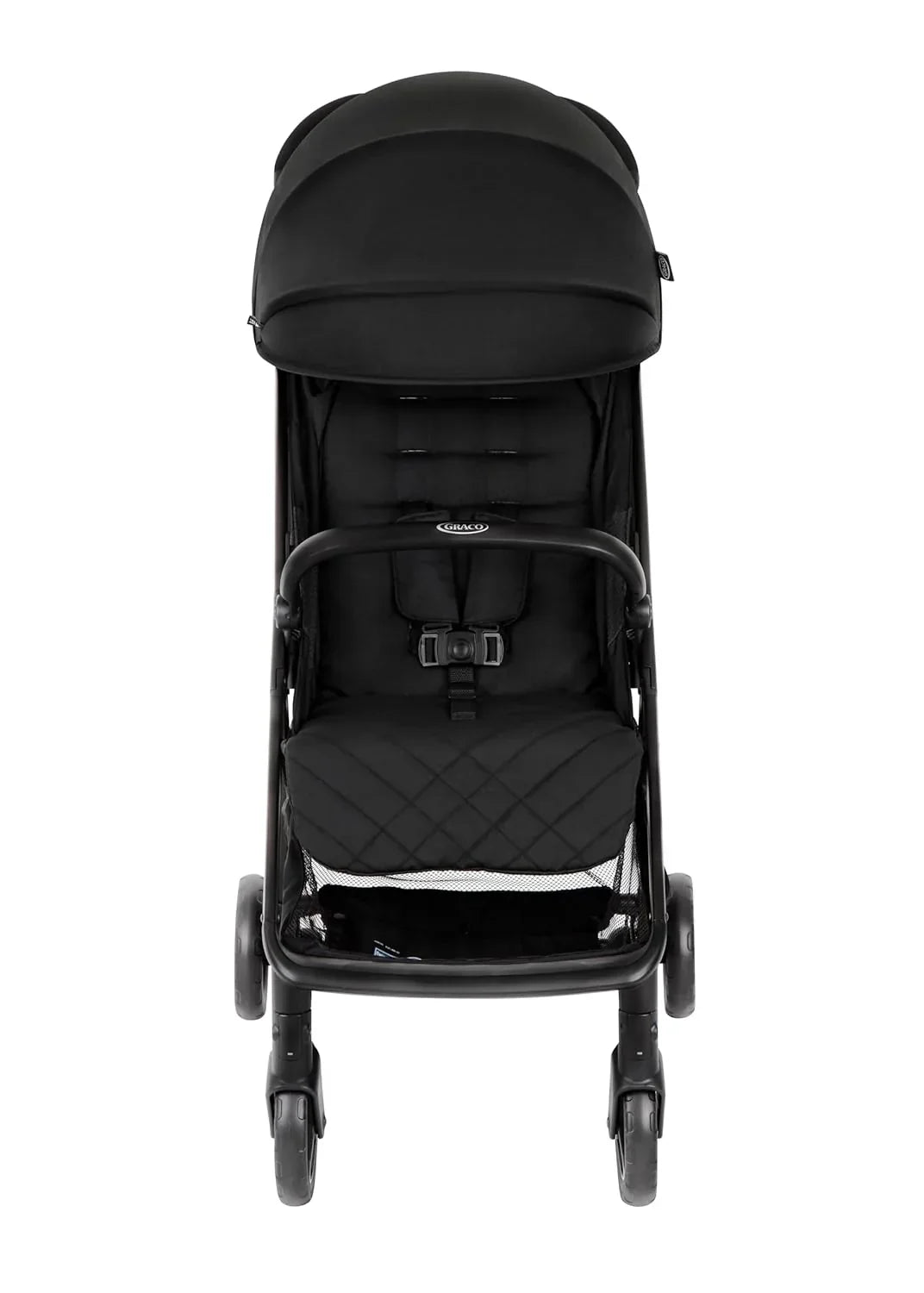 Graco - Myavo Kinderwagen, leicht, schnell zusammenklappbar, ab Geburt bis ca. 4 Jahre (22 kg), mit Regenabdeckung, Midnight