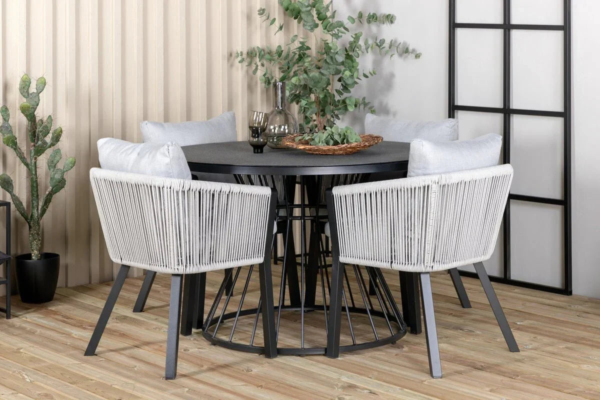 2er Set – Gartenstuhl Myria aus Metall/Polyester