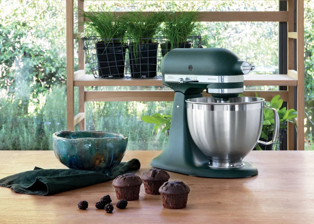 KitchenAid 4,8 L 5KSM185 Artisan Küchenmaschine Flexiset Artisan + Flexirührer