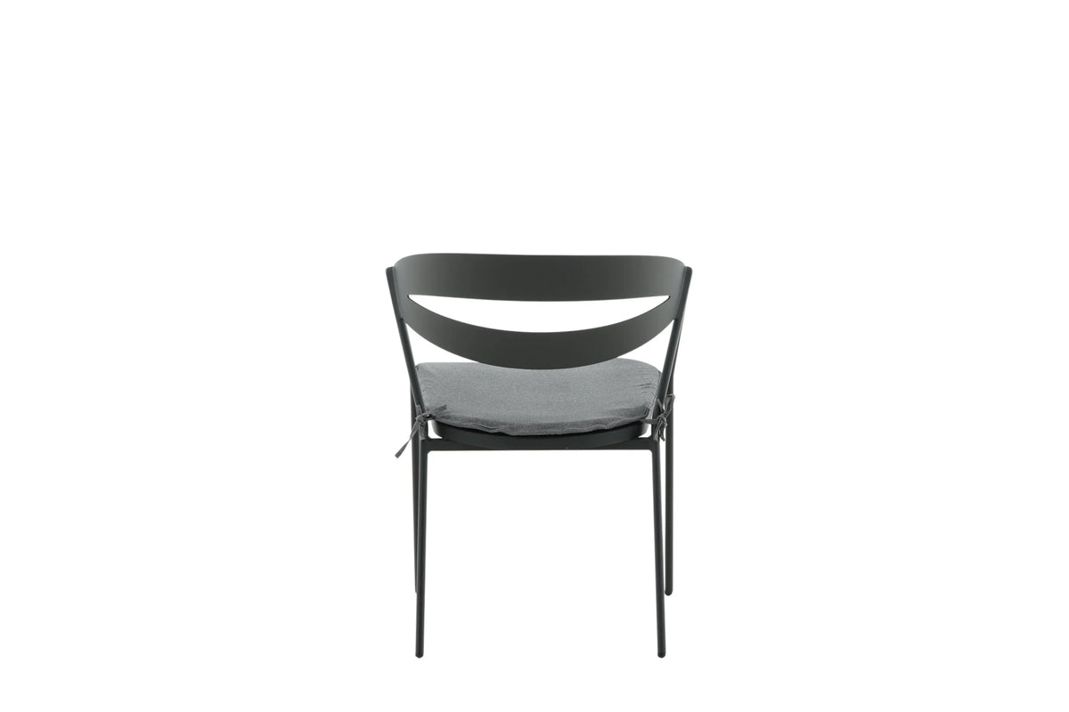 Gartenstuhl Sylt - aus Aluminium in Schwarz